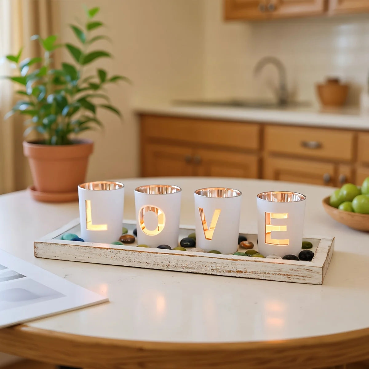 Tabletop Decoration | Natural Wood Sculptural Design