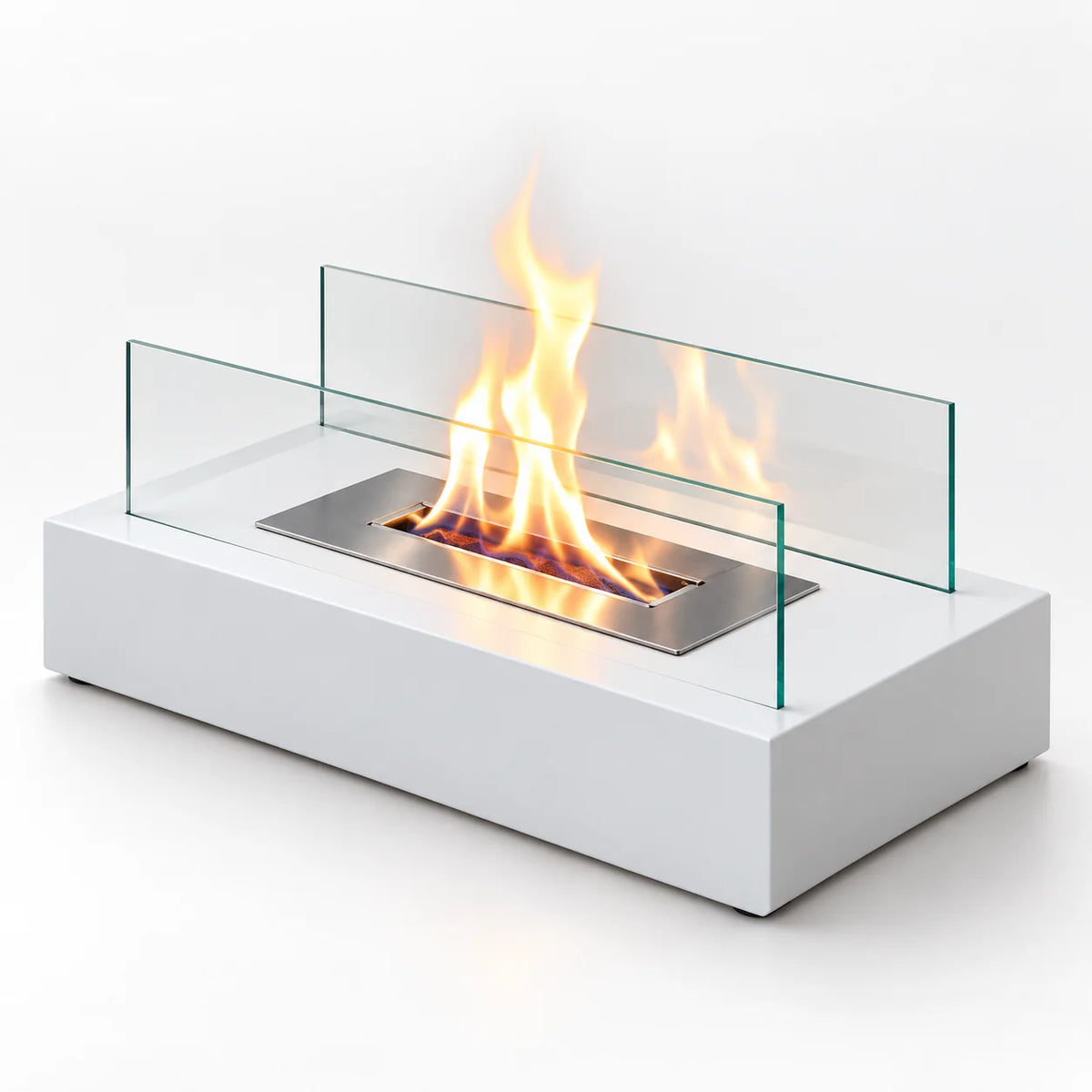 Tabletop Fireplace | Portable Tempered Glass & Ethanol-Fueled | Indoor/Outdoor