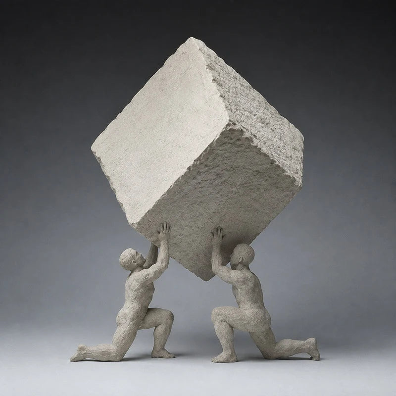 Tabletop Sculpture | Resin Abstract Human Figures | For Home & Office