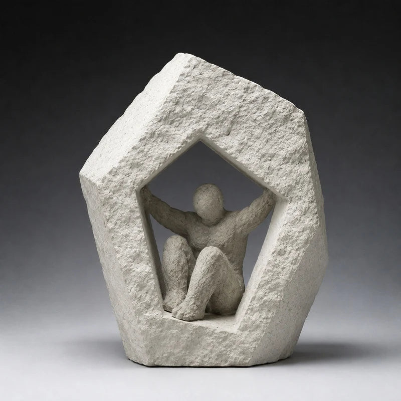 Tabletop Sculpture | Resin Abstract Human Figures | For Home & Office
