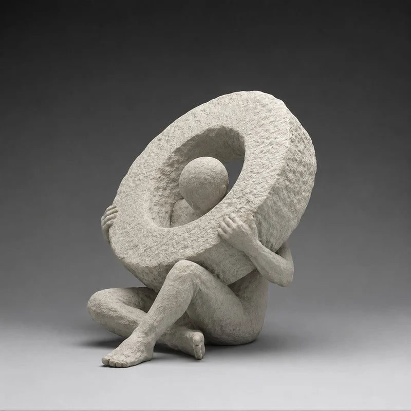 Tabletop Sculpture | Resin Abstract Human Figures | For Home & Office