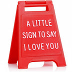 Tabletop Sign | Freestanding & Durable Molded Plastic | 8 Message Options