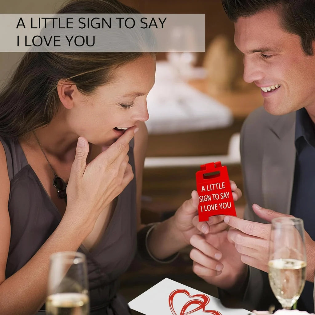 Tabletop Sign | Freestanding & Durable Molded Plastic | 8 Message Options