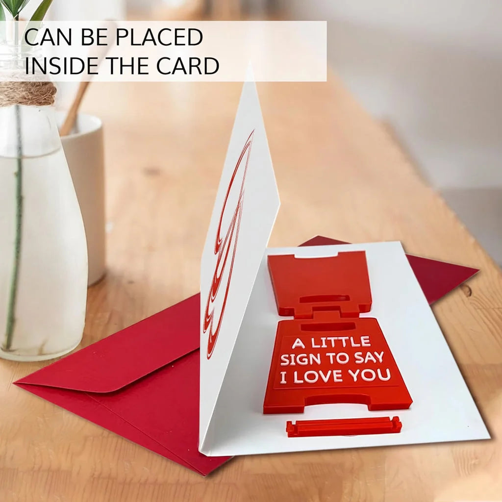Tabletop Sign | Freestanding & Durable Molded Plastic | 8 Message Options