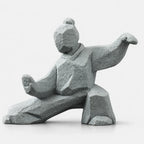 Tai Chi Figurine | 3D-Printed PLA & Matte Marble Finish