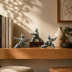 Tai Chi Figurine | 3D-Printed PLA & Matte Marble Finish