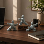 Tai Chi Figurine | 3D-Printed PLA & Matte Marble Finish