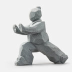 Tai Chi Figurine | 3D-Printed PLA & Matte Marble Finish