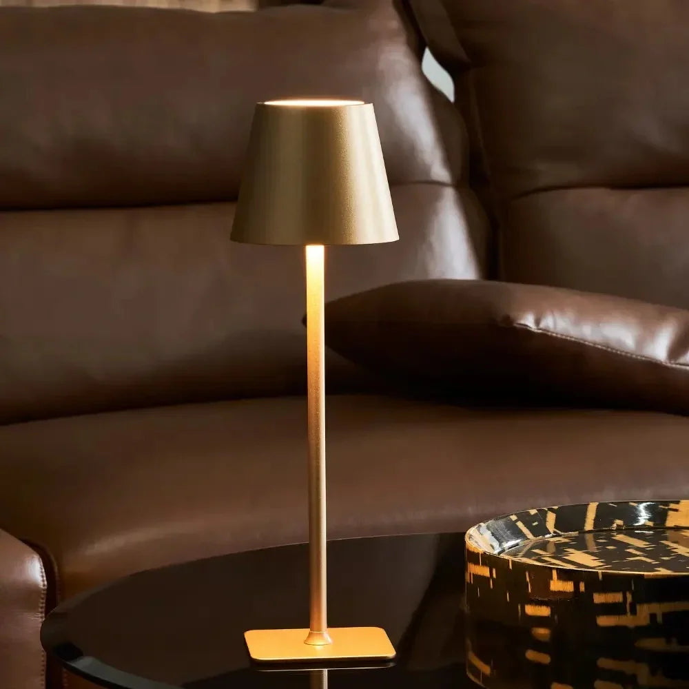 Tall Table Lamp | Touch-Activated Dimmable & Rechargeable | IP54