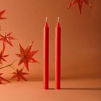 Taper Candle Pair | Sinuous Twist & Drip-Resistant