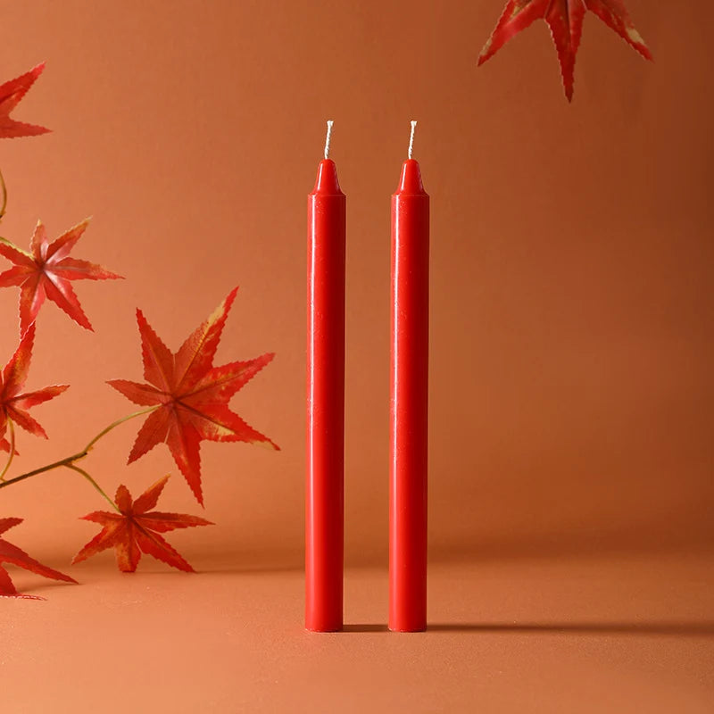 Taper Candle Pair | Sinuous Twist & Drip-Resistant
