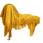Tassel Knit Blanket
