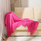 Tassel Knit Blanket