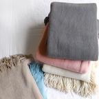Tassel Knit Blanket