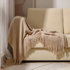 Tassel Knit Blanket