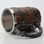 Tavern Mug | Norse-Inspired Carved Design & Double-Walled Insulation | 650 ml