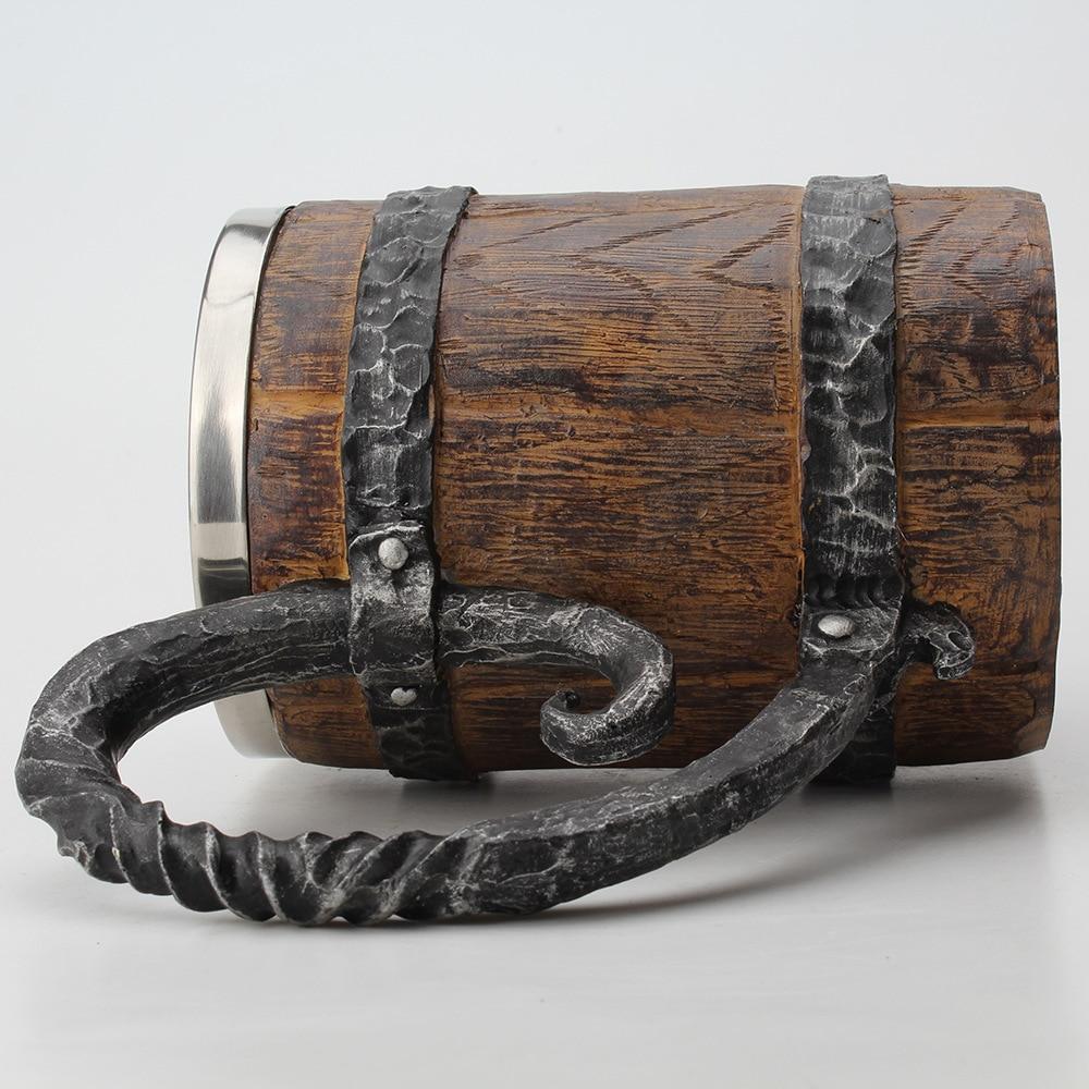 Tavern Mug | Norse-Inspired Carved Design & Double-Walled Insulation | 650 ml