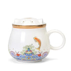 Tea Infuser Cup | Porcelain Removable Infuser Dishwasher & Microwave-Safe