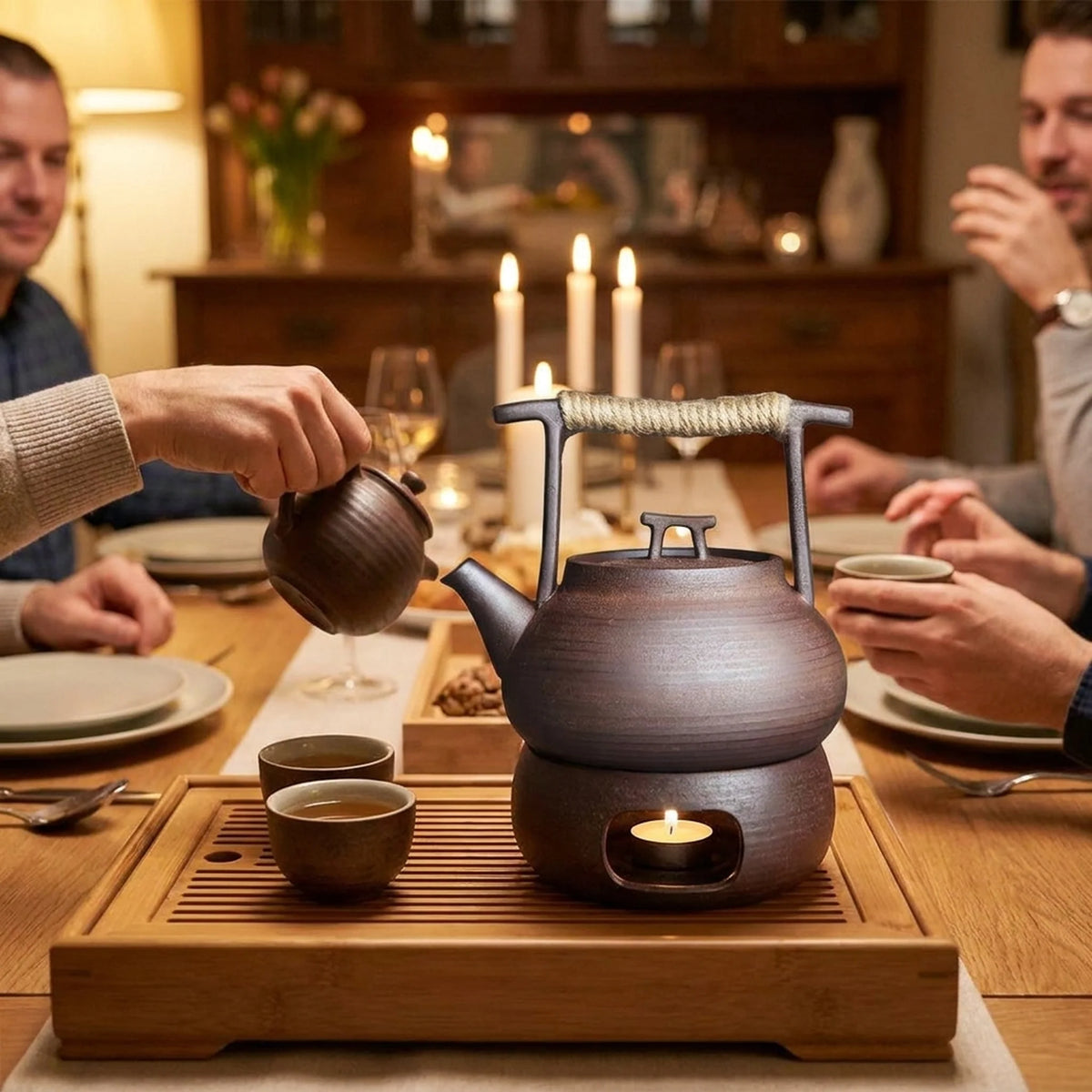 Teapot | Handcrafted Ceramic & Optional Warmer | 350 ml