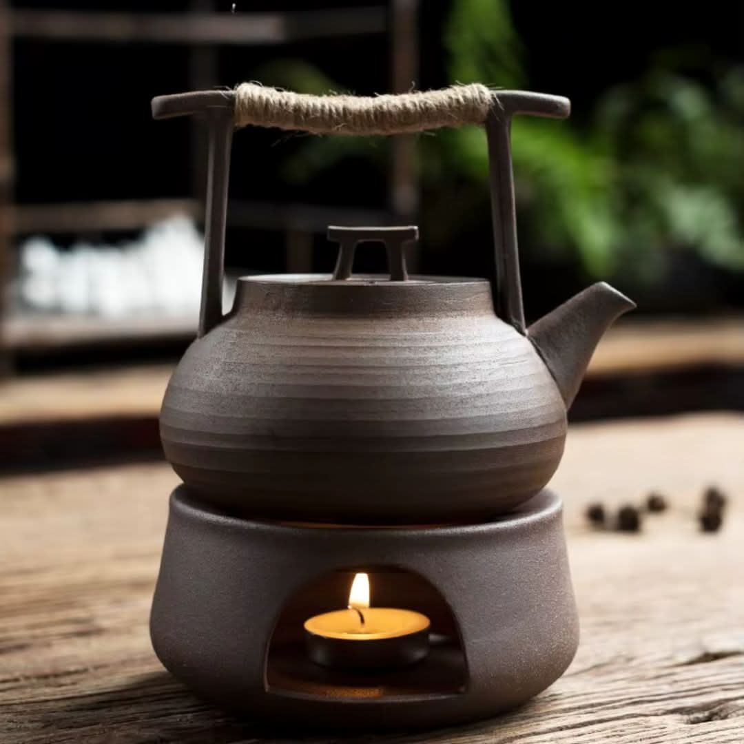 Teapot | Handcrafted Ceramic & Optional Warmer | 350 ml