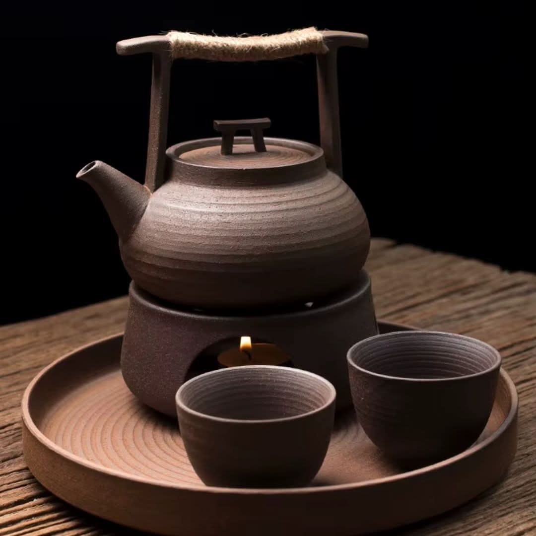 Teapot | Handcrafted Ceramic & Optional Warmer | 350 ml