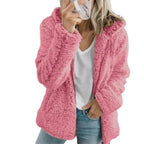 Teddy Fur Coat | Plush Fleece & Zippered Pockets