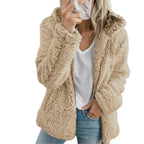 Teddy Fur Coat | Plush Fleece & Zippered Pockets