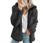 Teddy Fur Coat | Plush Fleece & Zippered Pockets