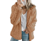 Teddy Fur Coat | Plush Fleece & Zippered Pockets