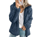 Teddy Fur Coat | Plush Fleece & Zippered Pockets