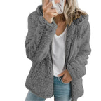 Teddy Fur Coat | Plush Fleece & Zippered Pockets