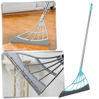 Telescopic Sweeper | Extendable Stainless Steel Rod & Rubber Squeegee Head | 53.1 Inch