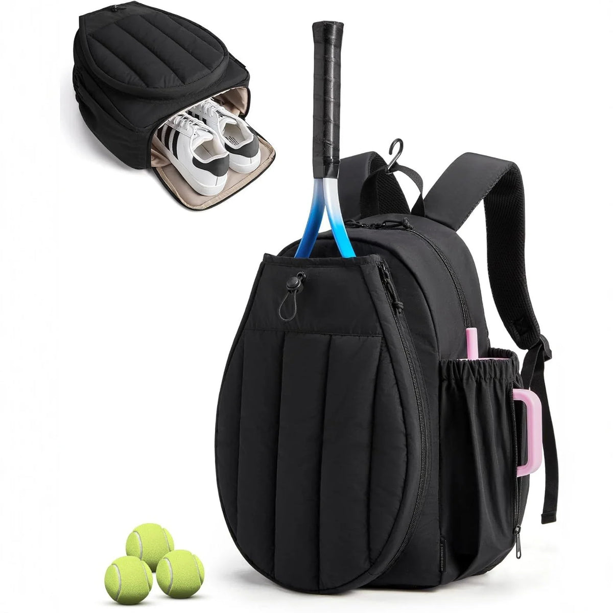 Tennis Backpack | Racket Holder, Shoe Compartment & Water-Resistant