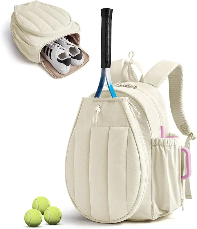 Tennis Backpack | Racket Holder, Shoe Compartment & Water-Resistant
