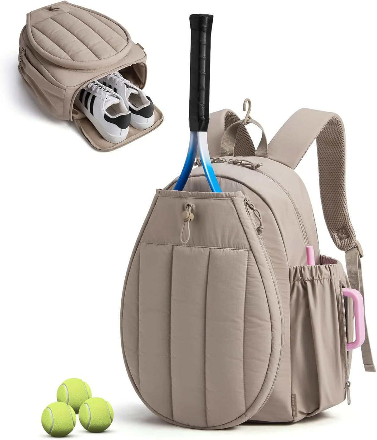 Tennis Backpack | Racket Holder, Shoe Compartment & Water-Resistant