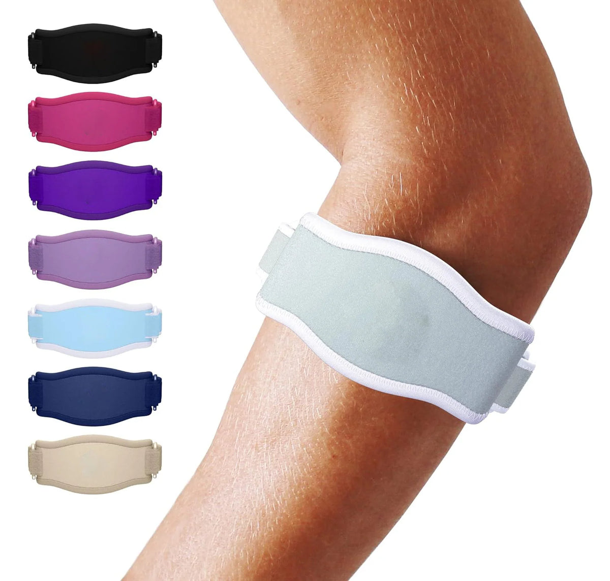 Tennis Elbow Brace | Adjustable Targeted Compression & Sweat-Absorbent