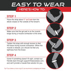 Tennis Elbow Brace | Adjustable Targeted Compression & Sweat-Absorbent