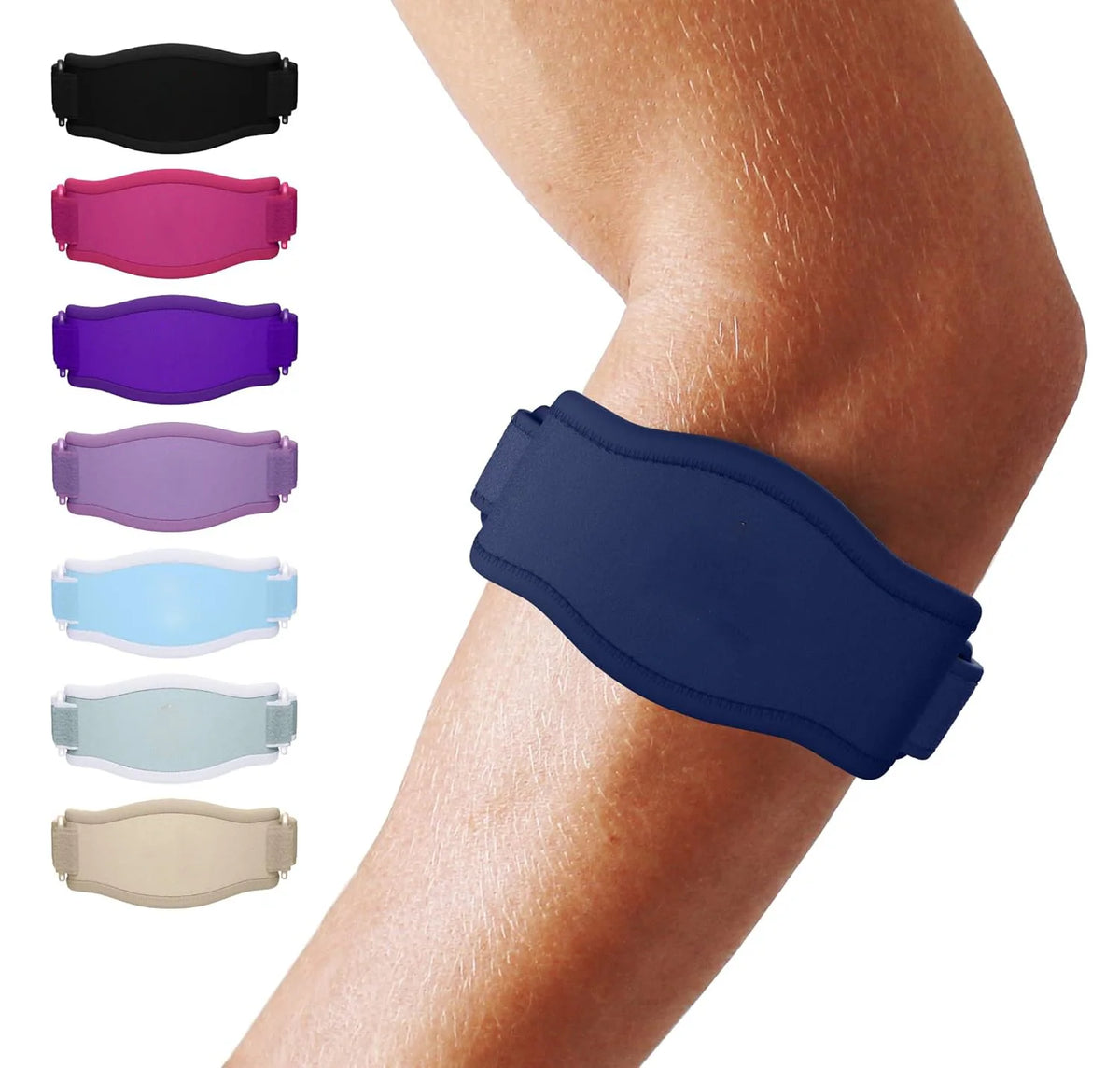 Tennis Elbow Brace | Adjustable Targeted Compression & Sweat-Absorbent