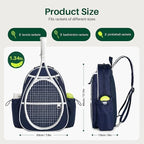 Tennis Racket Backpack | Water-Resistant Multi-Racket Compartment & Padded Straps