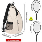 Tennis Tote | Spacious With Bottle Pocket & Padded Straps