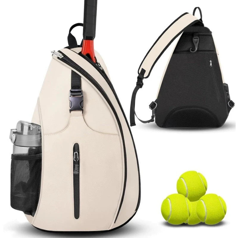 Tennis Tote | Spacious With Bottle Pocket & Padded Straps