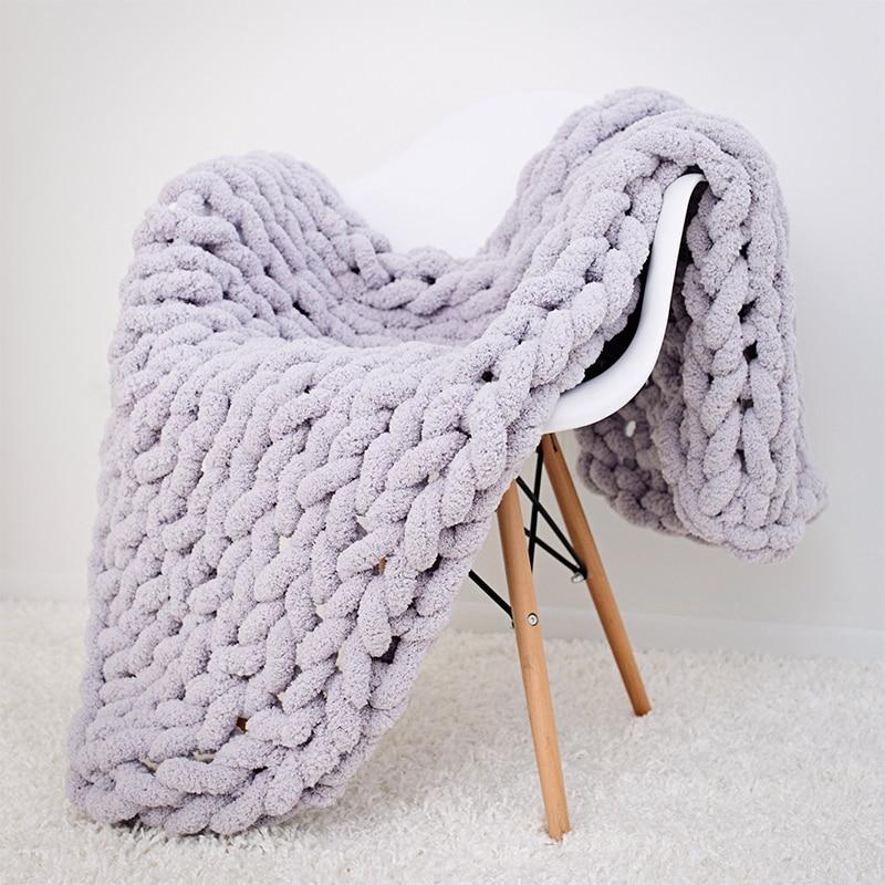 Throw Blanket | Chunky Cable-Knit & Gently Weighted