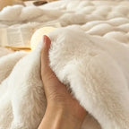 Throw Blanket | Reversible Bubble-Textured Faux Fur