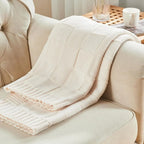 Throw Blanket | Yarn-Dyed Waffle Knit | 50 x 60 In