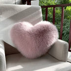 Throw Pillow | Extra-Soft Faux Fur & Machine-Washable | 32 x 40 cm