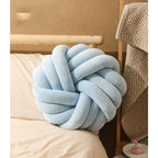 Throw Pillow | Knotted Ball & Plush Velvet