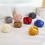 Throw Pillow | Scandinavian Knot & Crystal Velvet | 28 cm