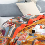Throw with Toucan Print