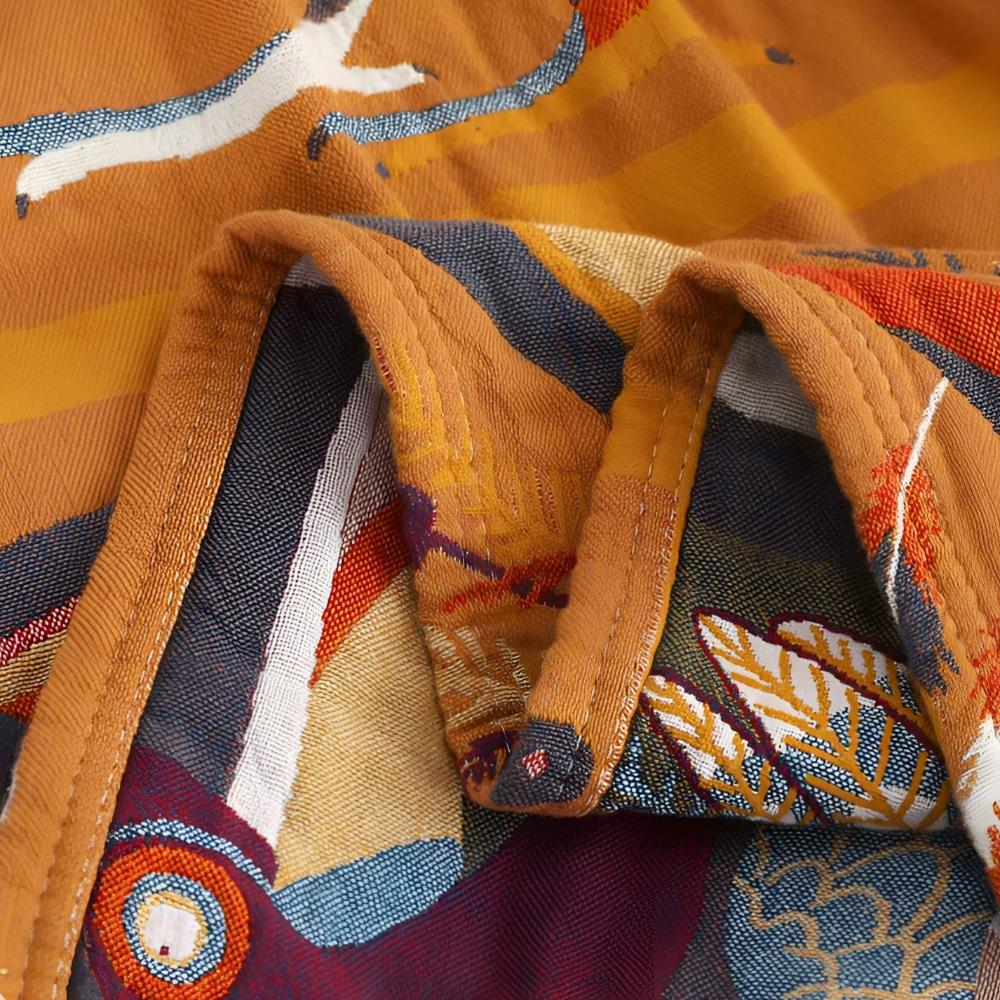 Throw with Toucan Print