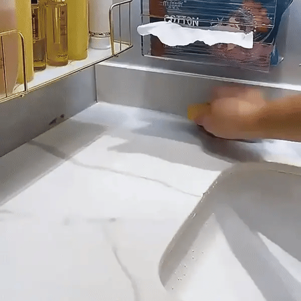 Tile Brush | V-Shaped Bristles & Built-In Scraper
